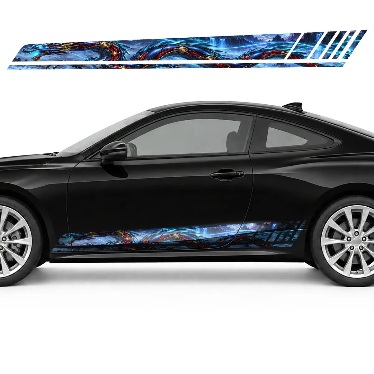 Cybernetic Dragon with Blue Streams GT racing side door, view 3 of 4