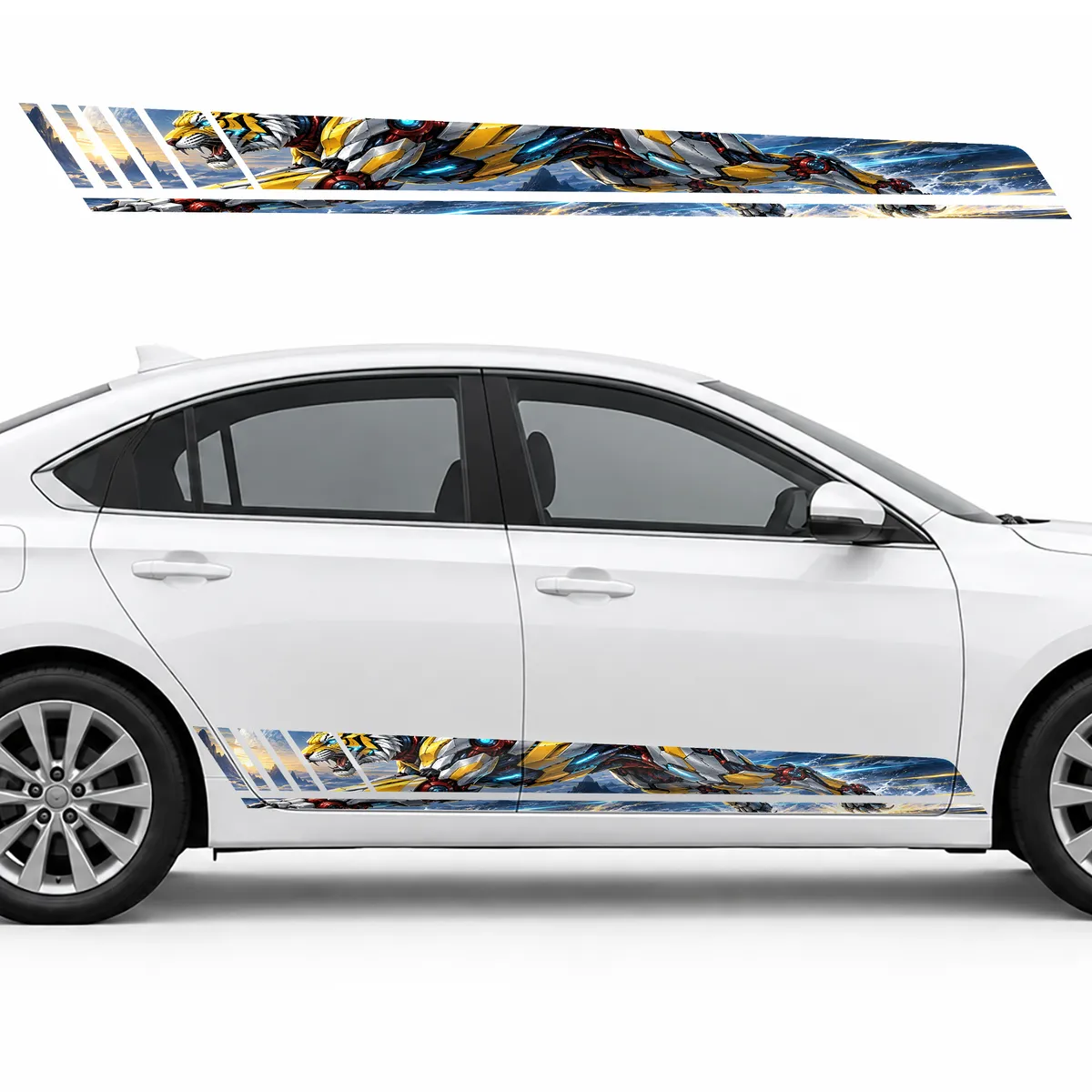 Cyber Tiger at Full Sprint GT racing side door stripes, view 2 of 4