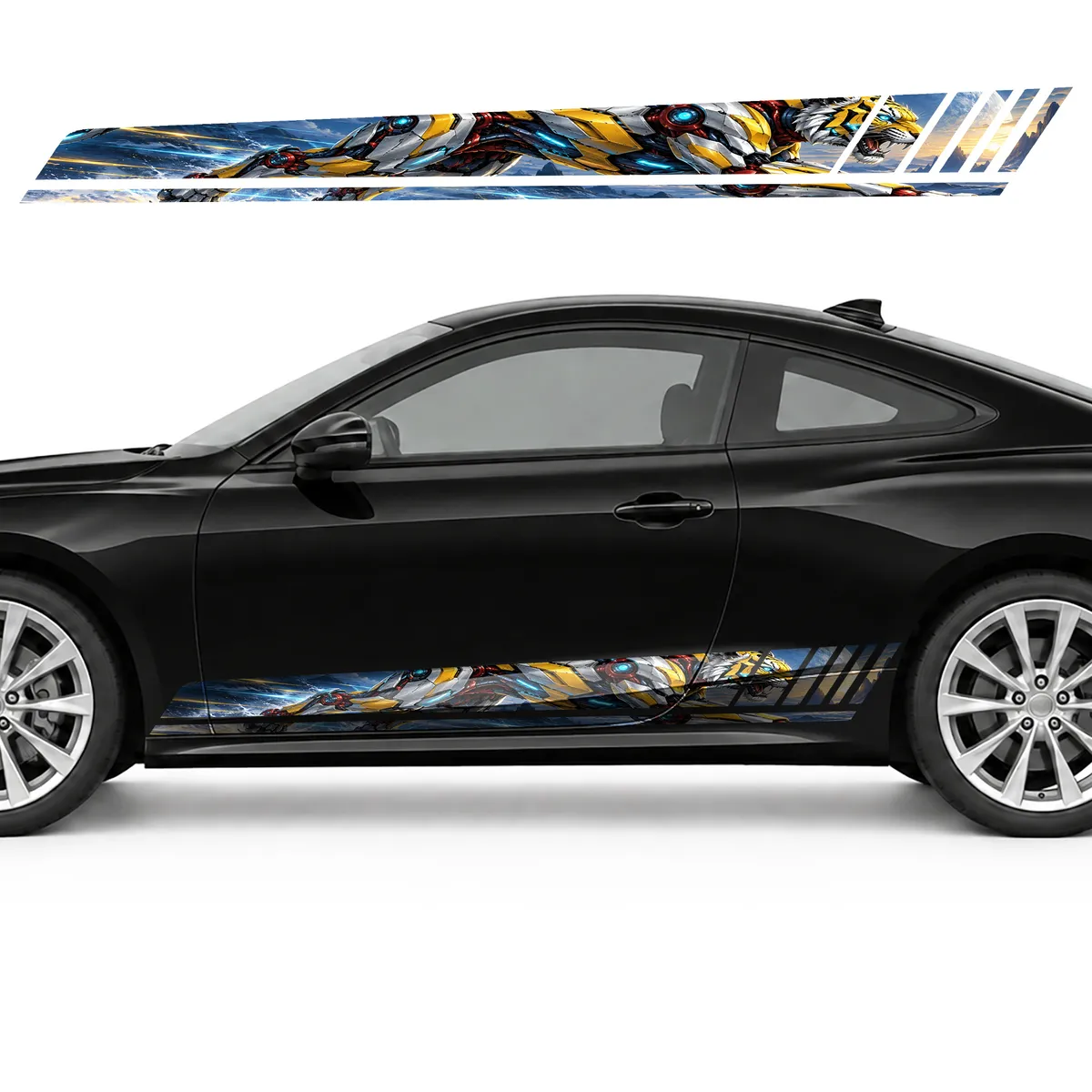 Cyber Tiger at Full Sprint GT racing side door stripes, view 3 of 4