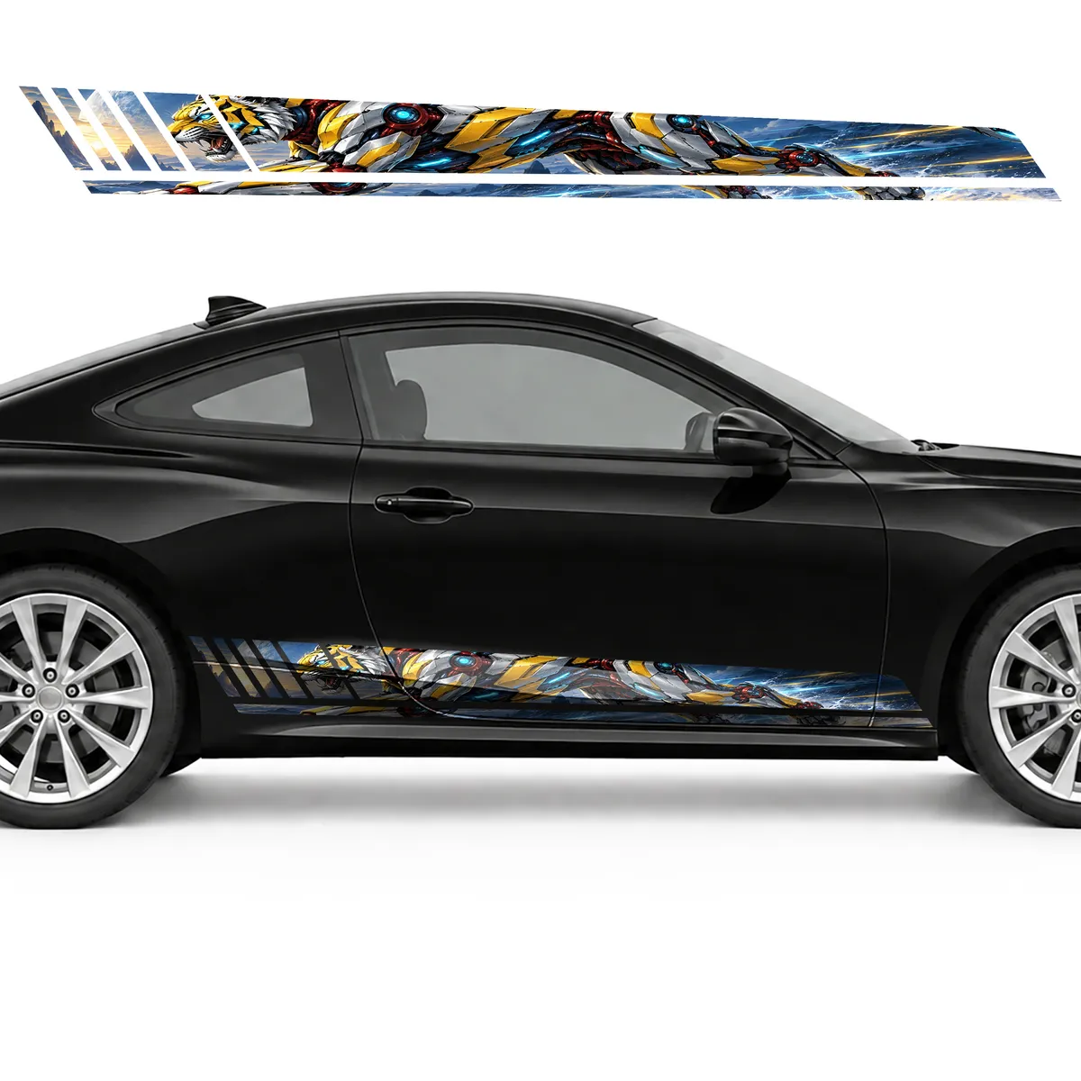 Cyber Tiger at Full Sprint GT racing side door stripes, view 4 of 4