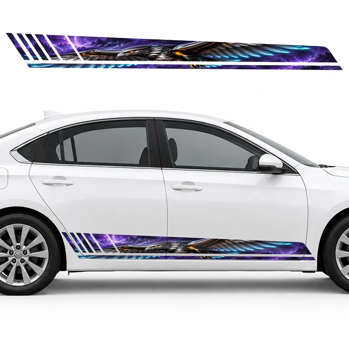 Cyber Hawk in Purple Haze GT racing side door stripes, view 2 of 4