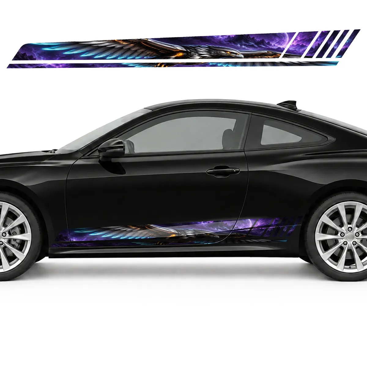 Cyber Hawk in Purple Haze GT racing side door stripes, view 3 of 4