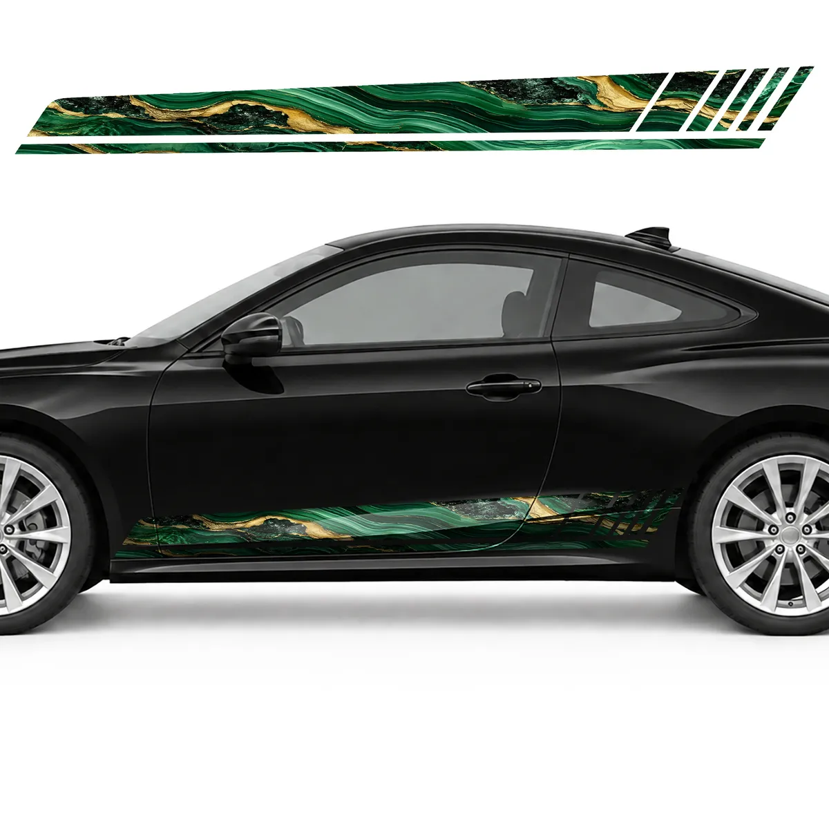 Malachite Ribbon with Golden Cracks GT racing side door, view 3 of 4