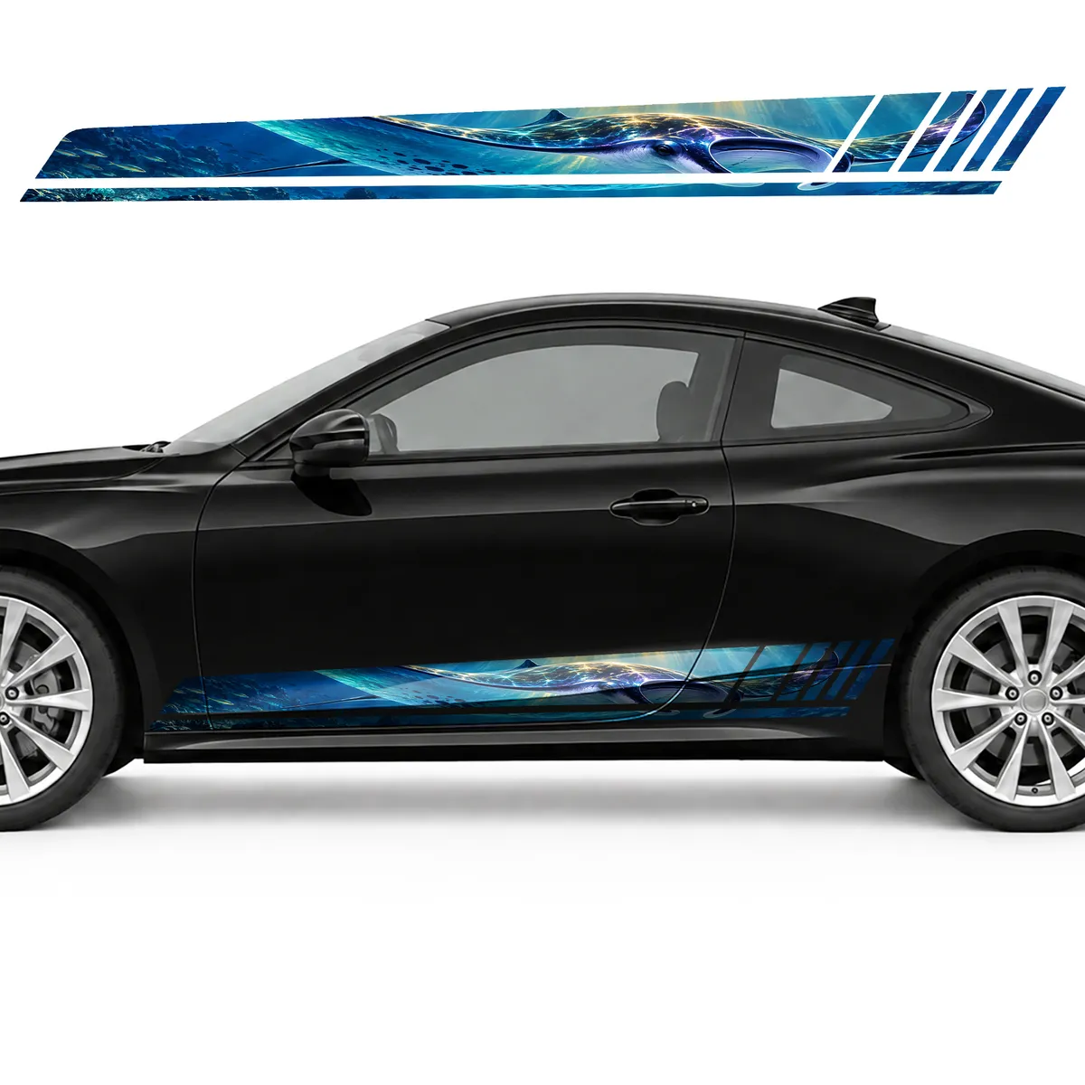 Manta Ray in Golden Ocean Light GT racing side door stripes, view 3 of 4