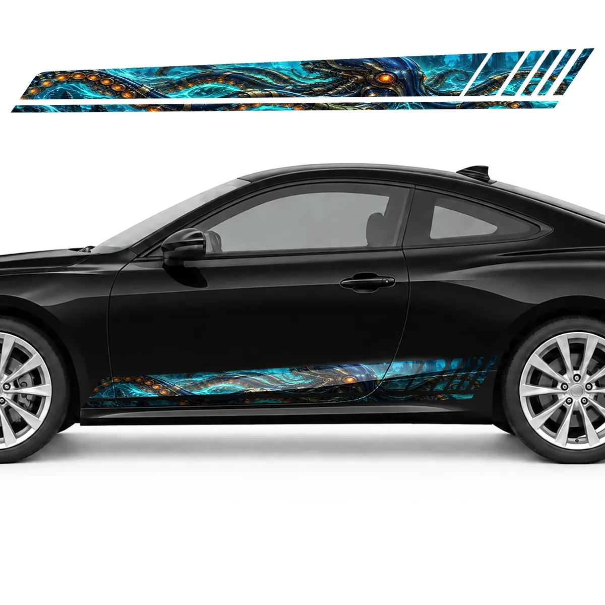 Mechanical Kraken in Turquoise Energy GT racing side door, view 3 of 4