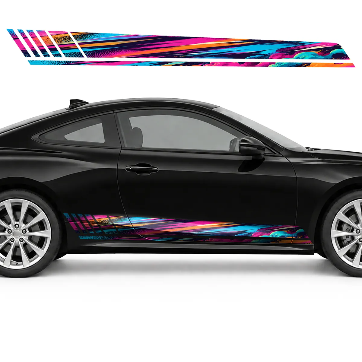 Neon Comic Speed in Color Wedges GT racing side door, view 4 of 4