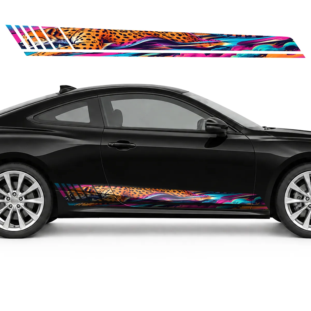 Neon Comic Speed Stream with a Cheetah GT racing side door, view 4 of 4