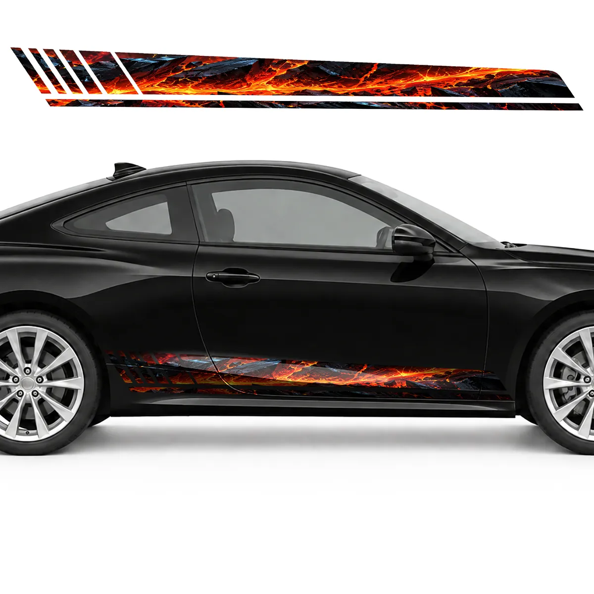 Obsidian over a River of Molten Lava GT racing side door, view 4 of 4