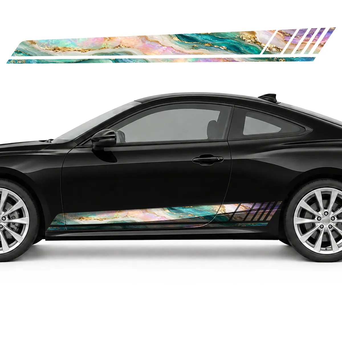 Opal Mineral Waves with Gold GT racing side door stripes, view 3 of 4