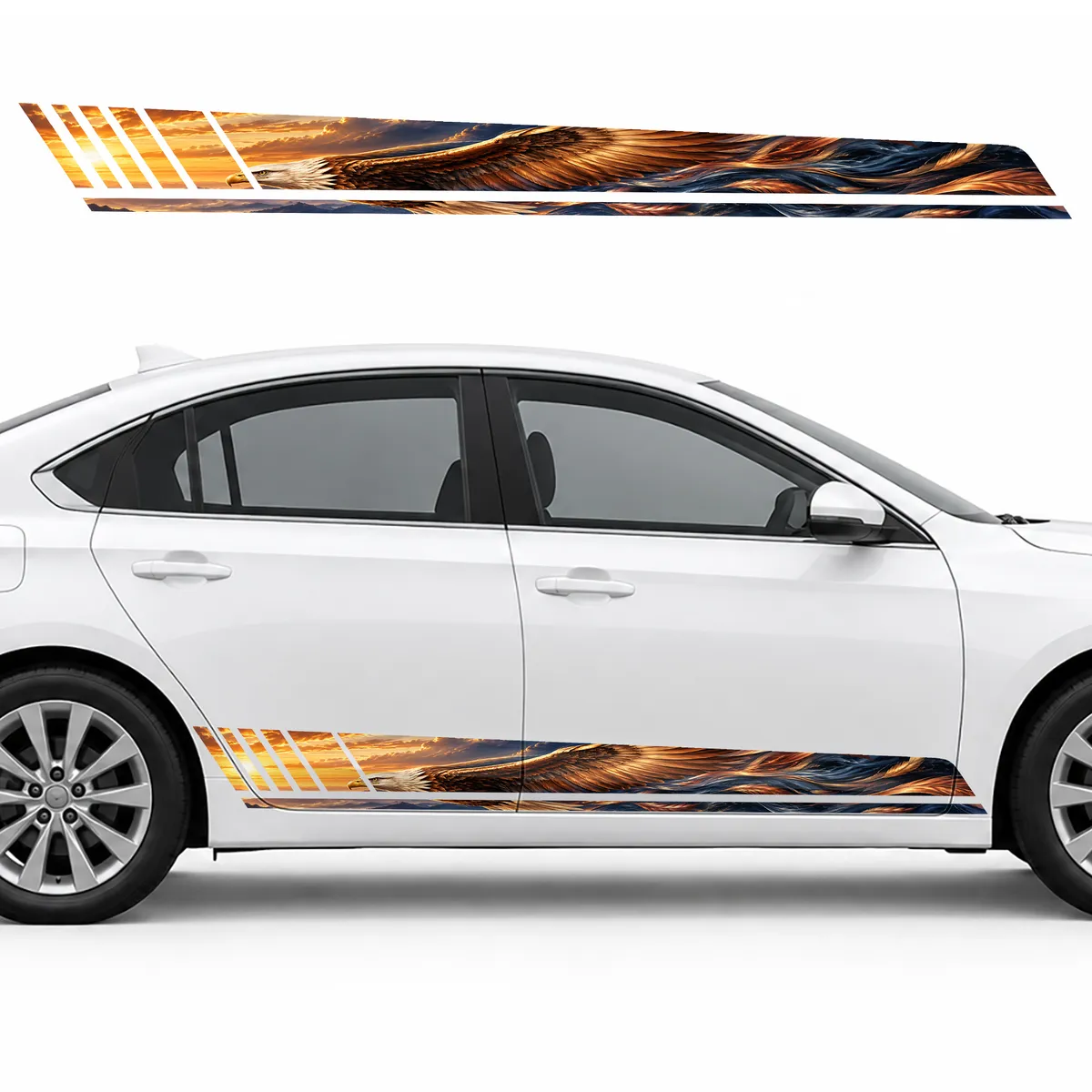 Eagle in Copper Sky Currents GT racing side door stripes, view 2 of 4