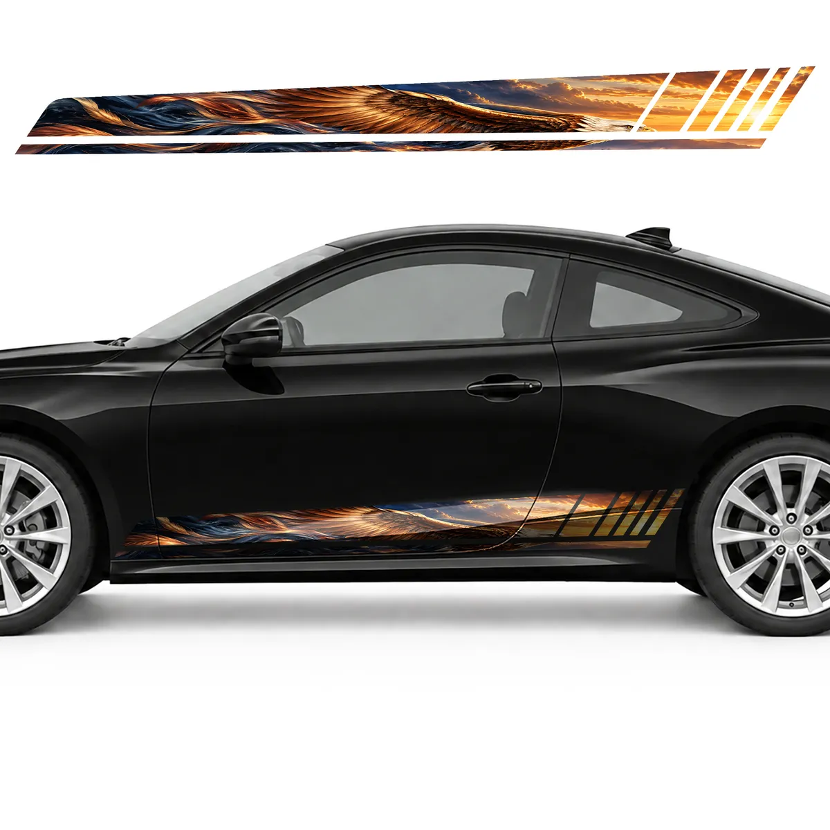 Eagle in Copper Sky Currents GT racing side door stripes, view 3 of 4