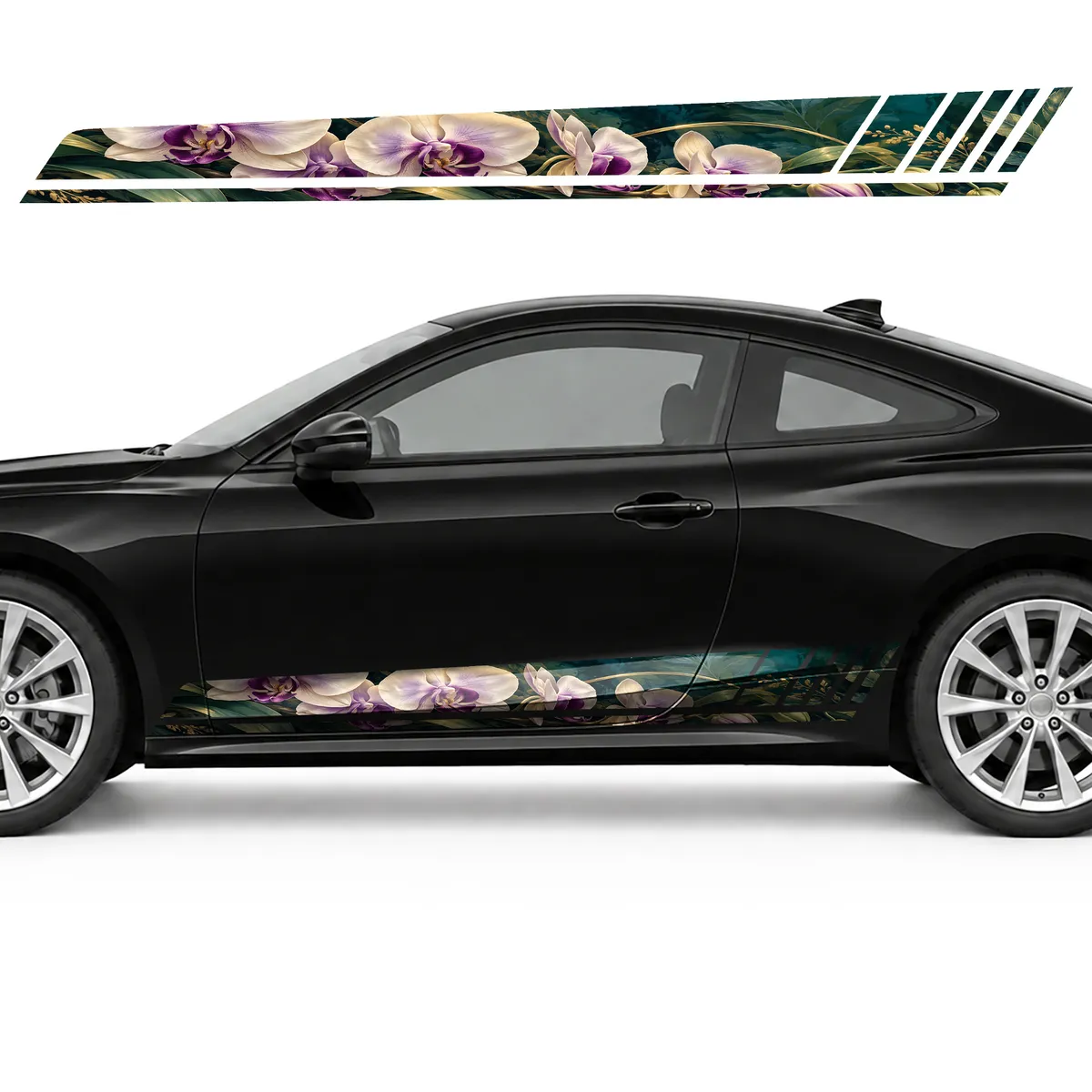 Orchid Arch in Deep Turquoise GT racing side door stripes, view 3 of 4