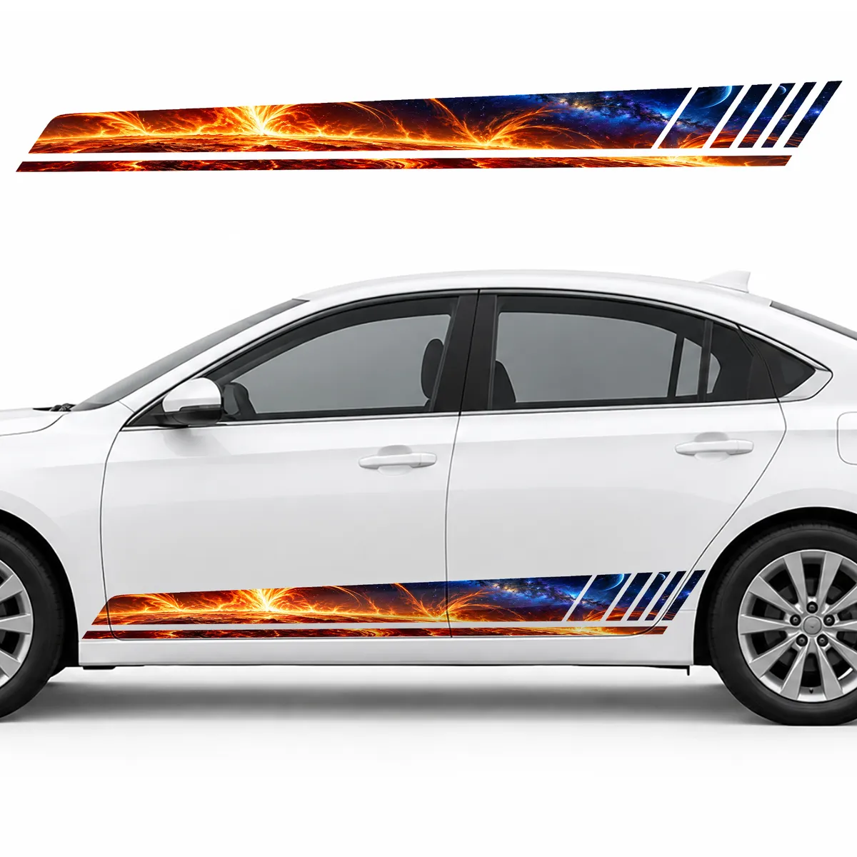 Blazing Star Surface GT racing side door stripes decals stickers for Cars