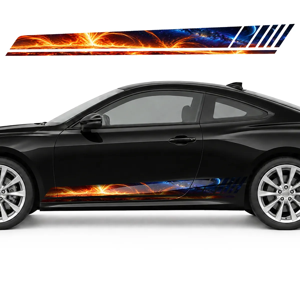 Blazing Star Surface GT racing side door stripes decals, view 3 of 4