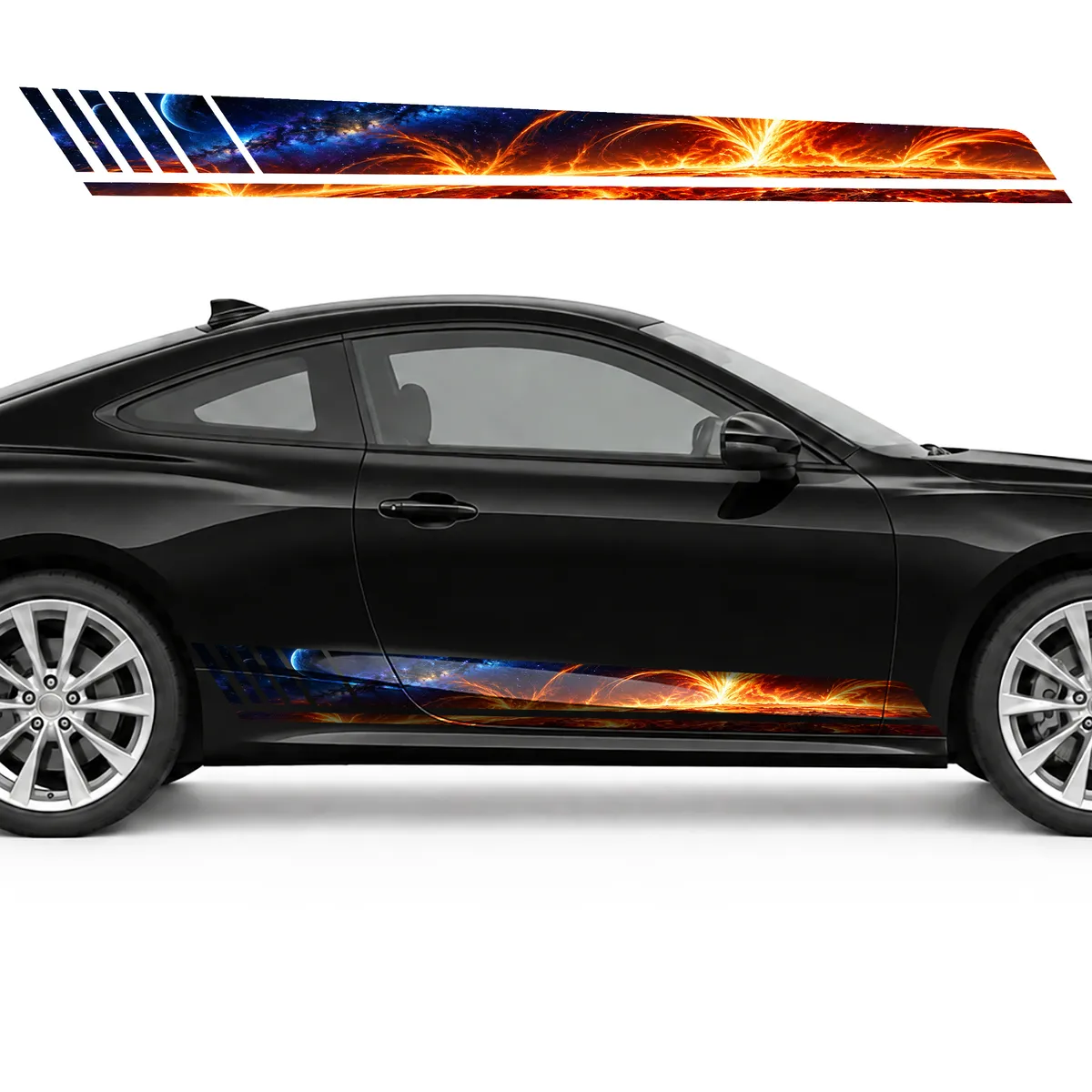 Blazing Star Surface GT racing side door stripes decals, view 4 of 4