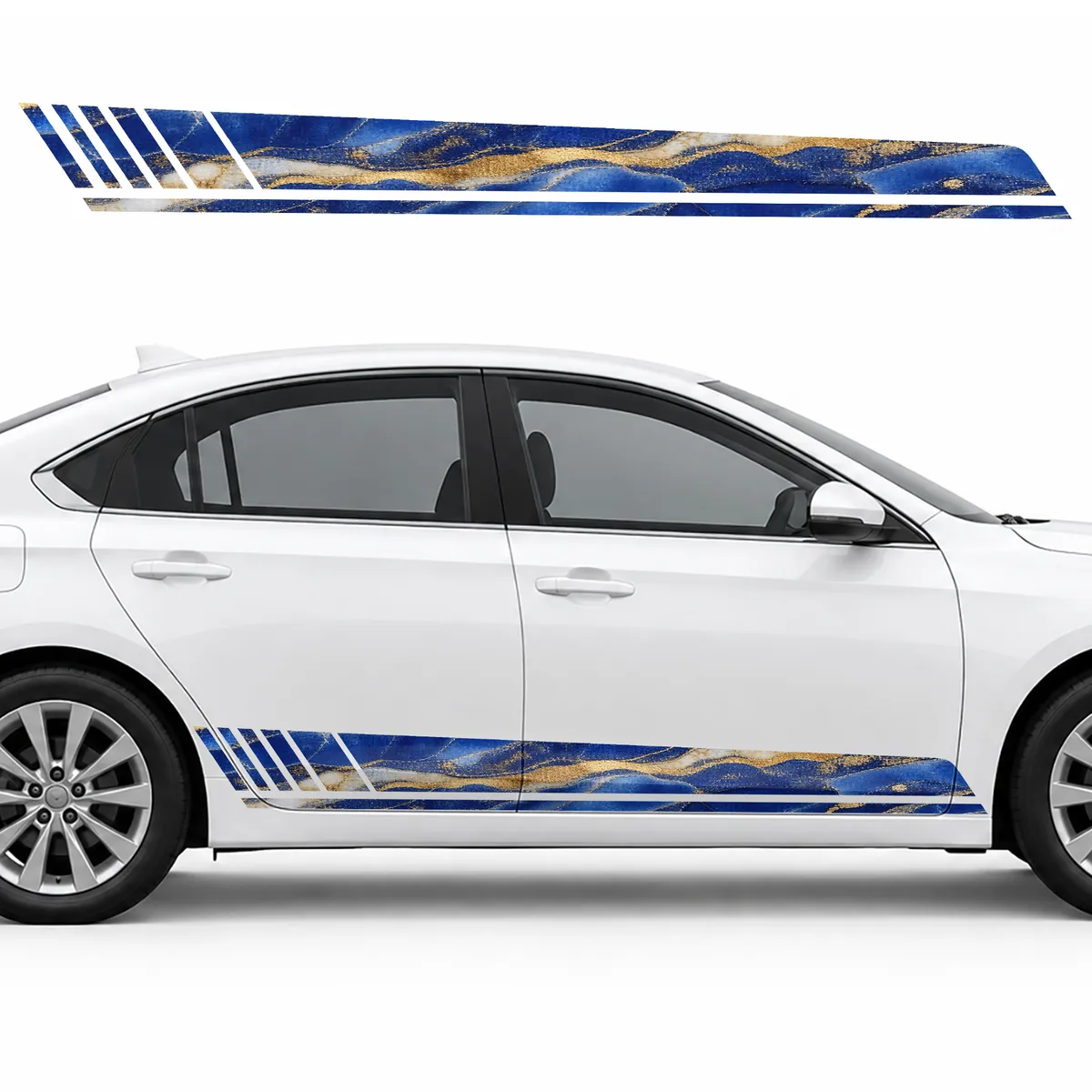 Lapis Lazuli Panorama with Gold Veins GT racing side door, view 2 of 4