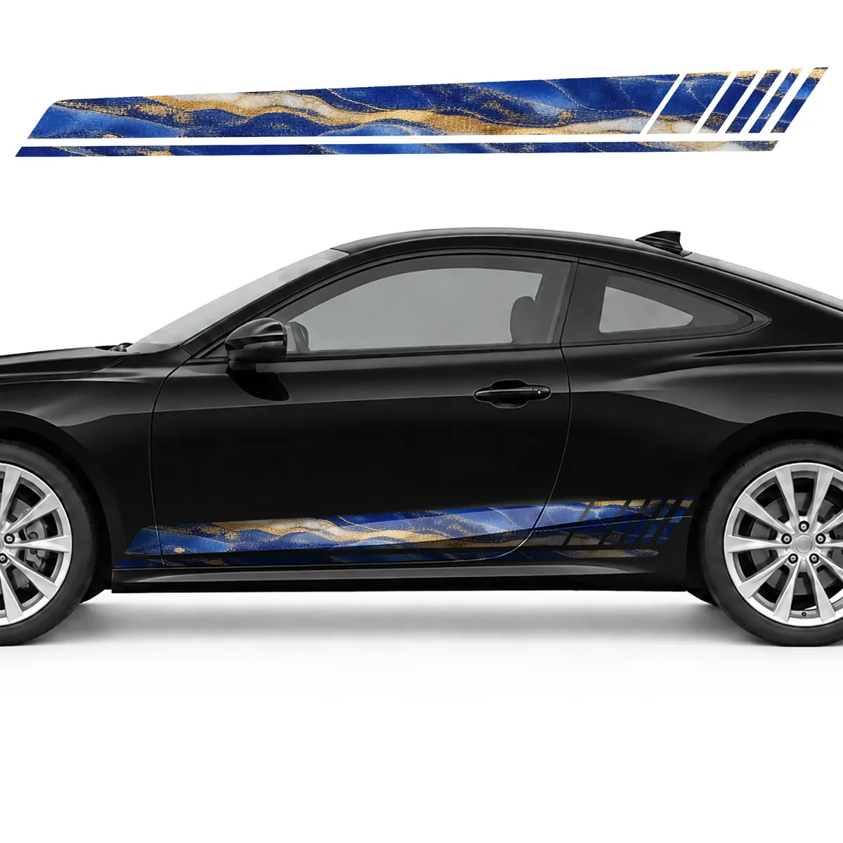 Lapis Lazuli Panorama with Gold Veins GT racing side door, view 3 of 4