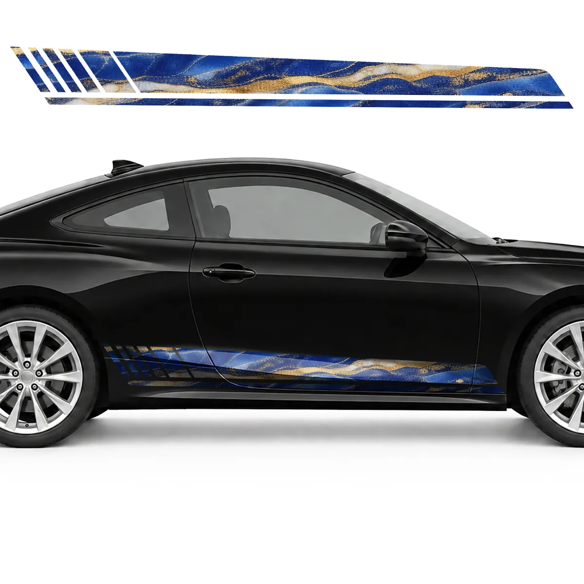 Lapis Lazuli Panorama with Gold Veins GT racing side door, view 4 of 4