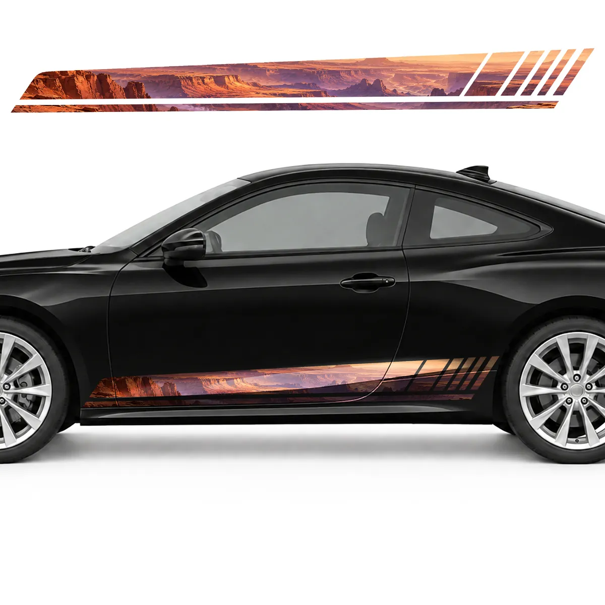 Martian Canyon Panorama GT racing side door stripes decals, view 3 of 4