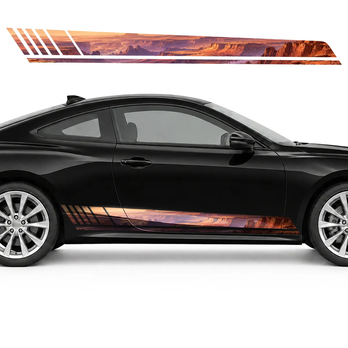 Martian Canyon Panorama GT racing side door stripes decals, view 4 of 4