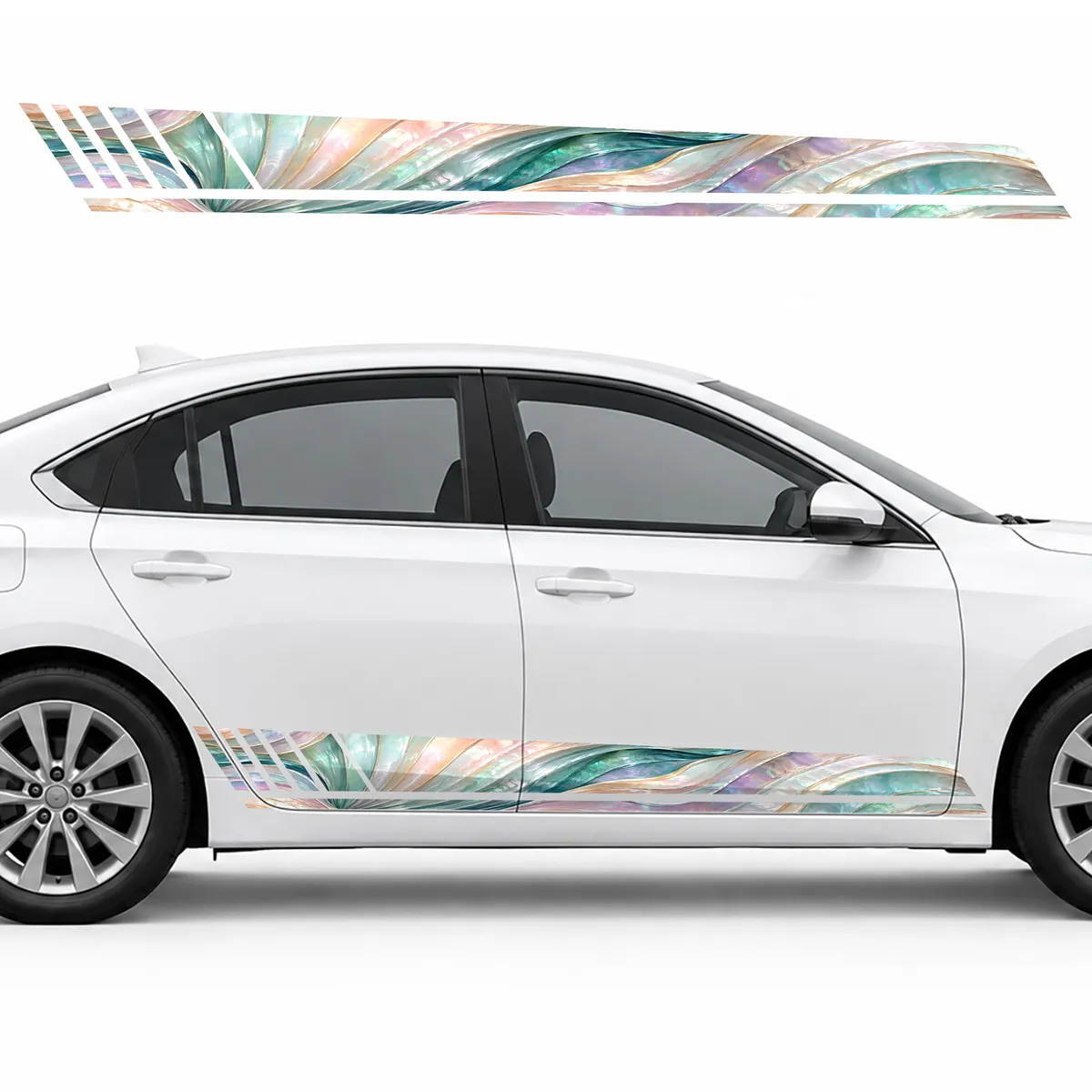 Pearlescent Waves in Pastel Tones GT racing side door, view 2 of 4