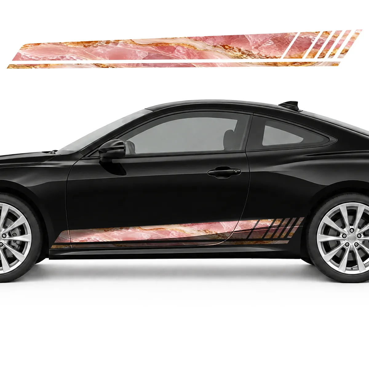 Rose Quartz Flow with Gold Flecks GT racing side door, view 3 of 4