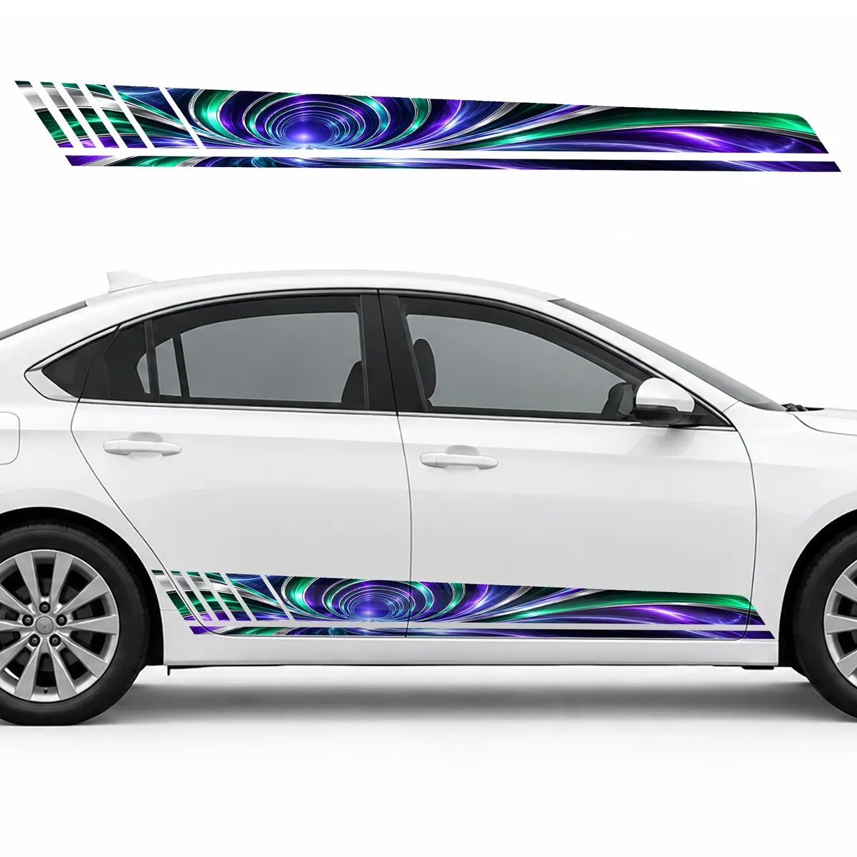 Emerald and Violet Optical Tunnel GT racing side door, view 2 of 4