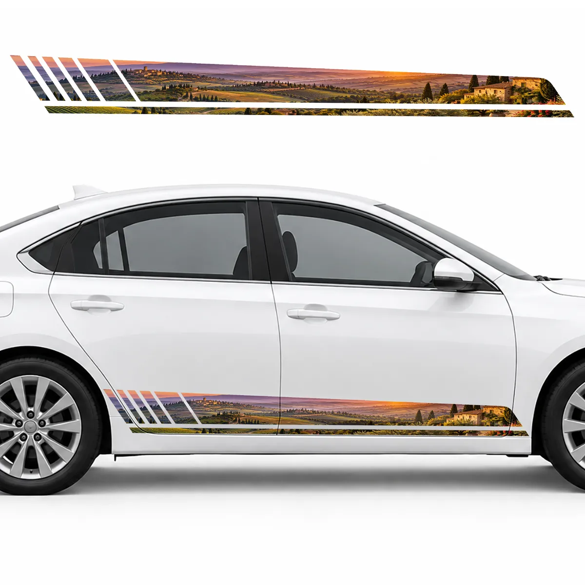 Tuscan Sunset over the Hills GT racing side door stripes, view 2 of 4