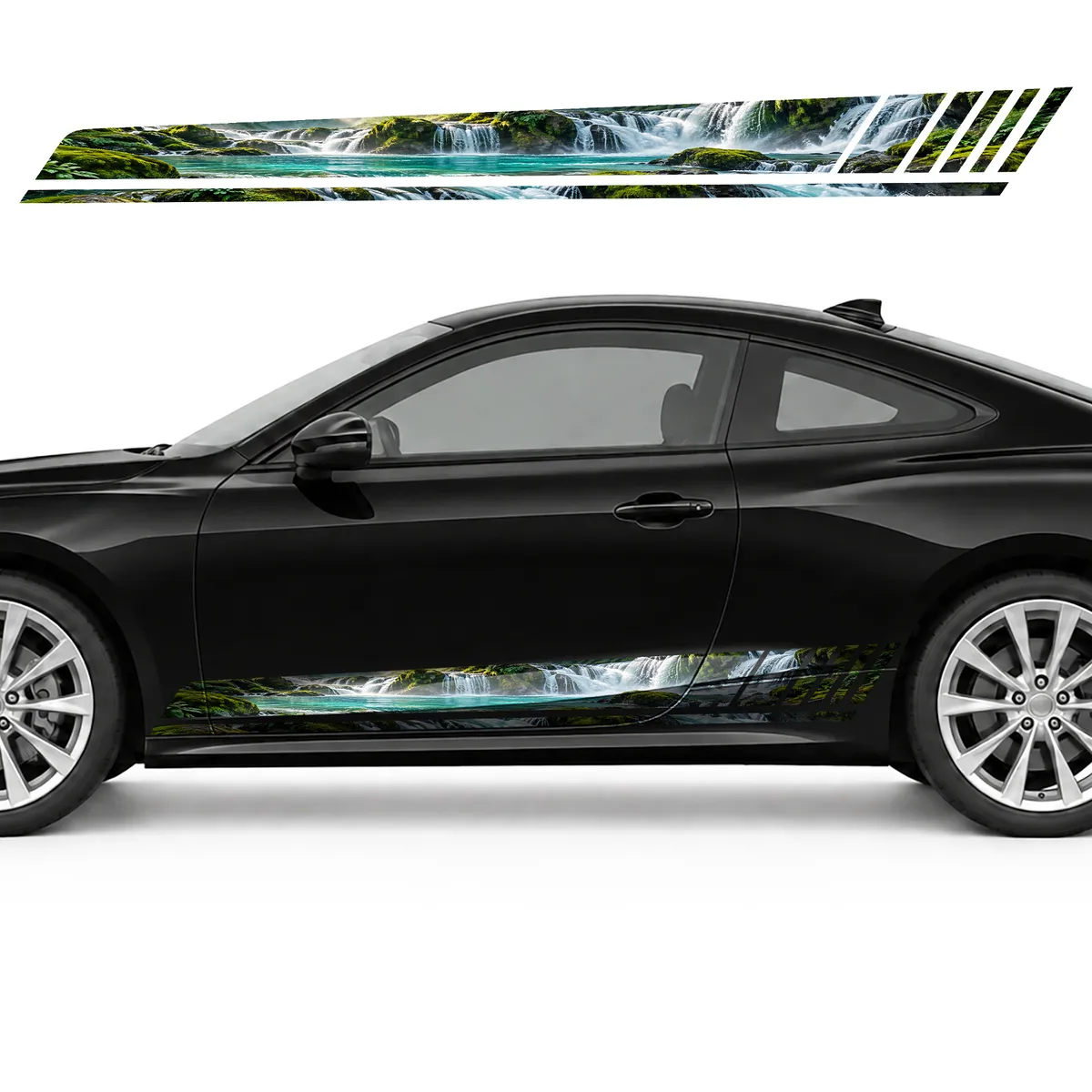 Turquoise Cascades in an Emerald Forest GT racing side door, view 3 of 4