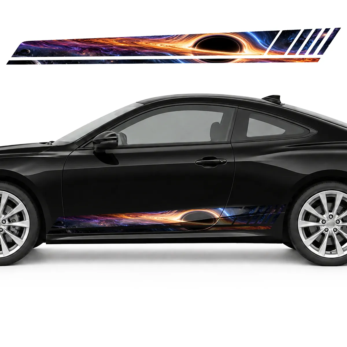 Black Hole in a Violet and Orange Glow GT racing side door, view 3 of 4