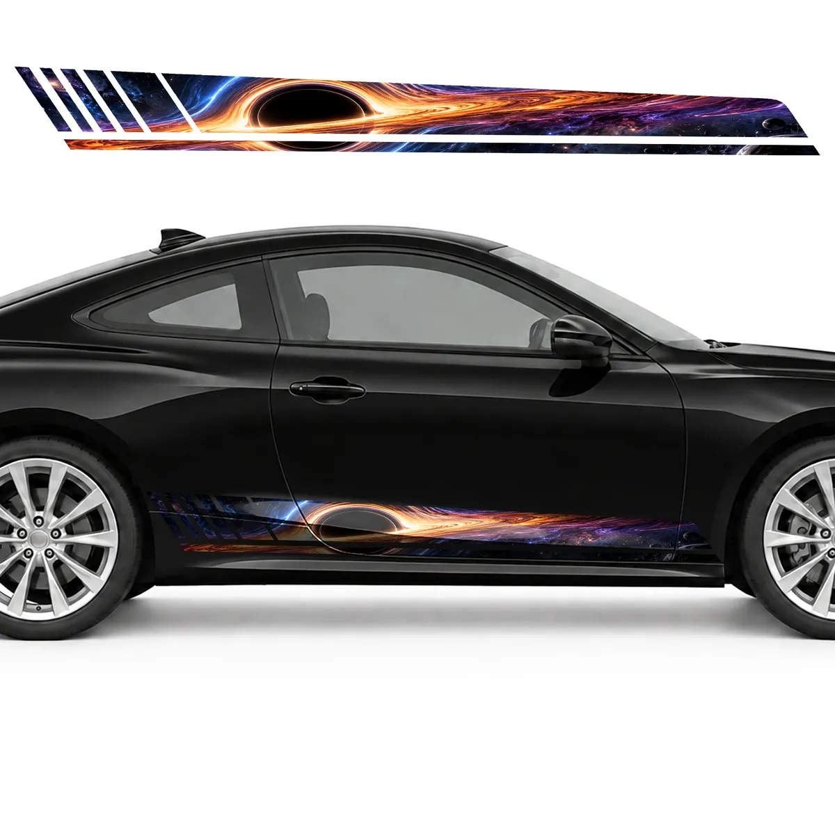 Black Hole in a Violet and Orange Glow GT racing side door, view 4 of 4