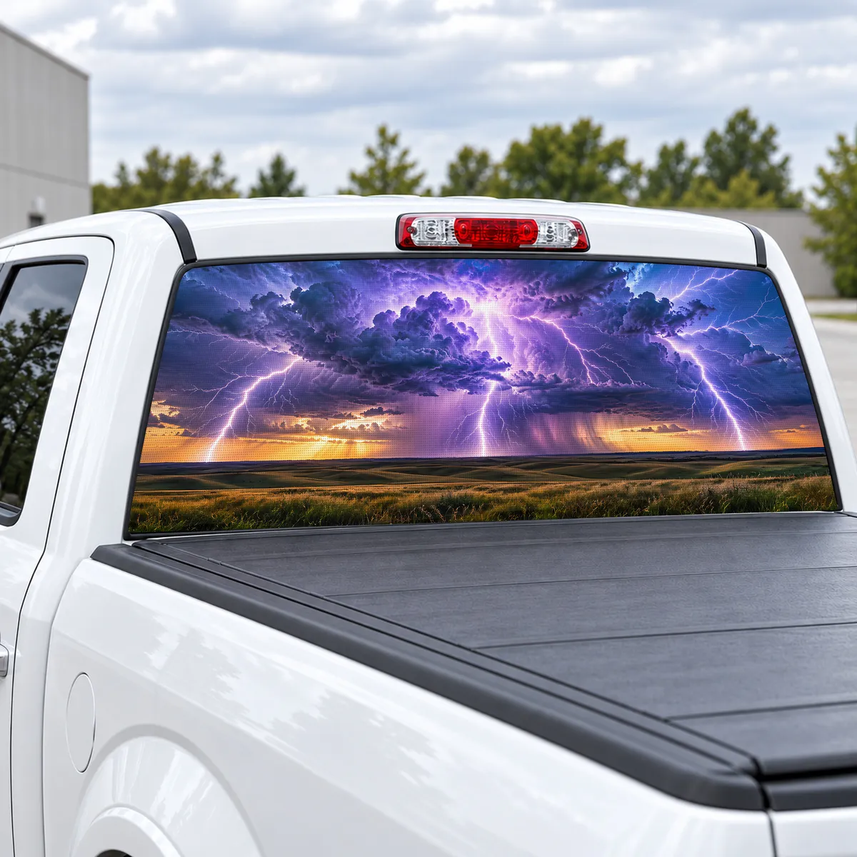 Storm Chaser perforated rear window decal for Trucks, view 2 of 4