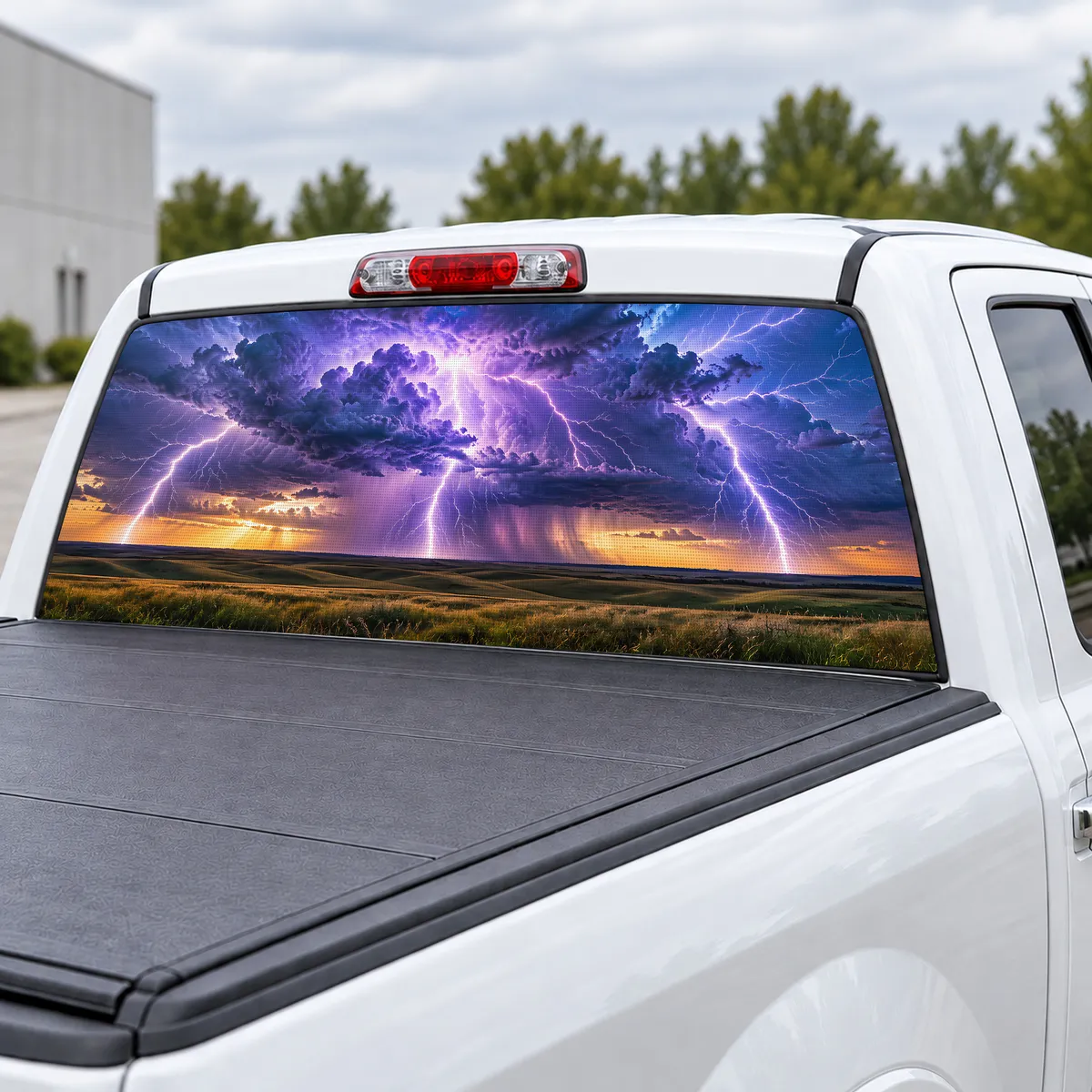 Storm Chaser perforated rear window decal for Trucks, view 3 of 4