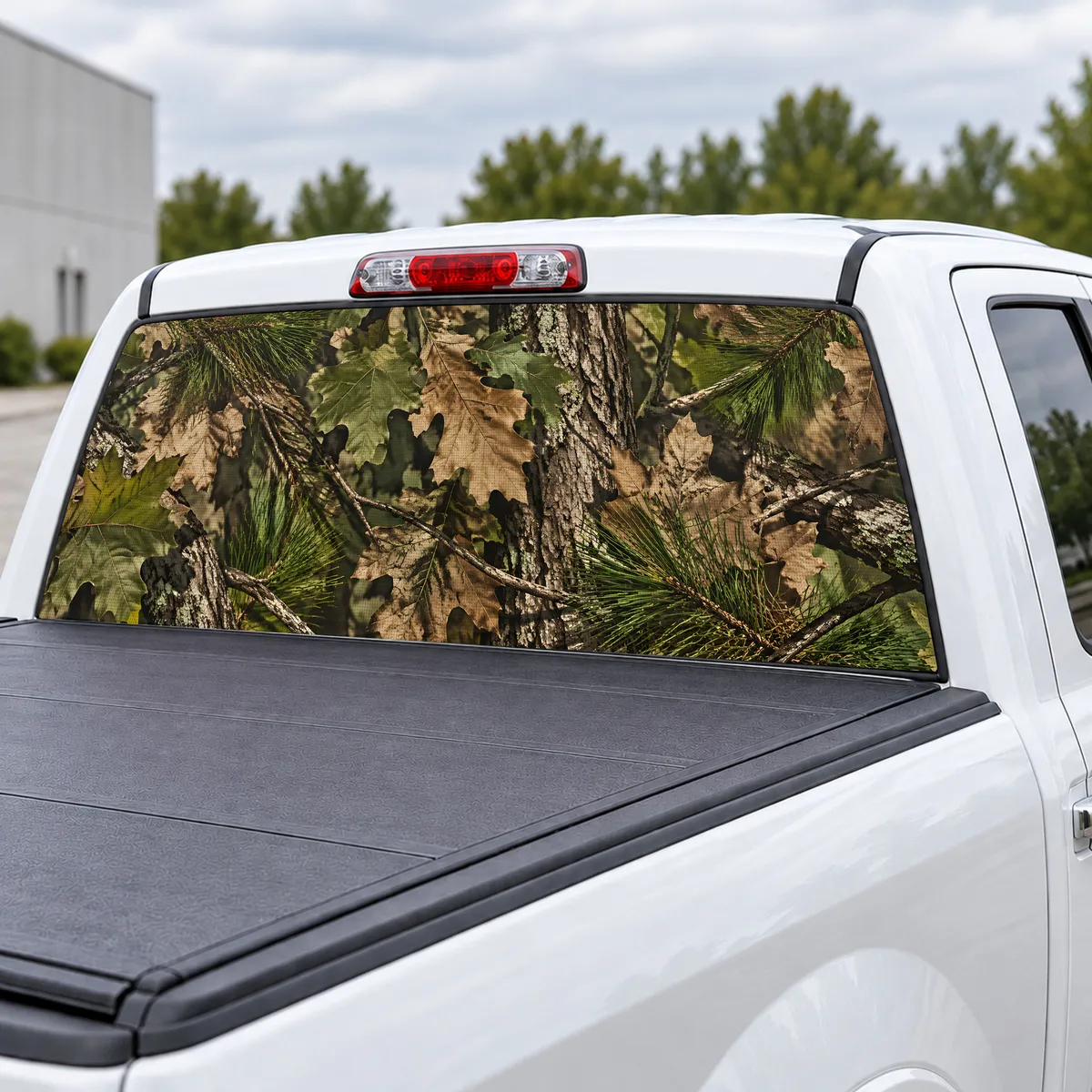 Timber Ghost perforated rear window decal for Trucks, view 3 of 4