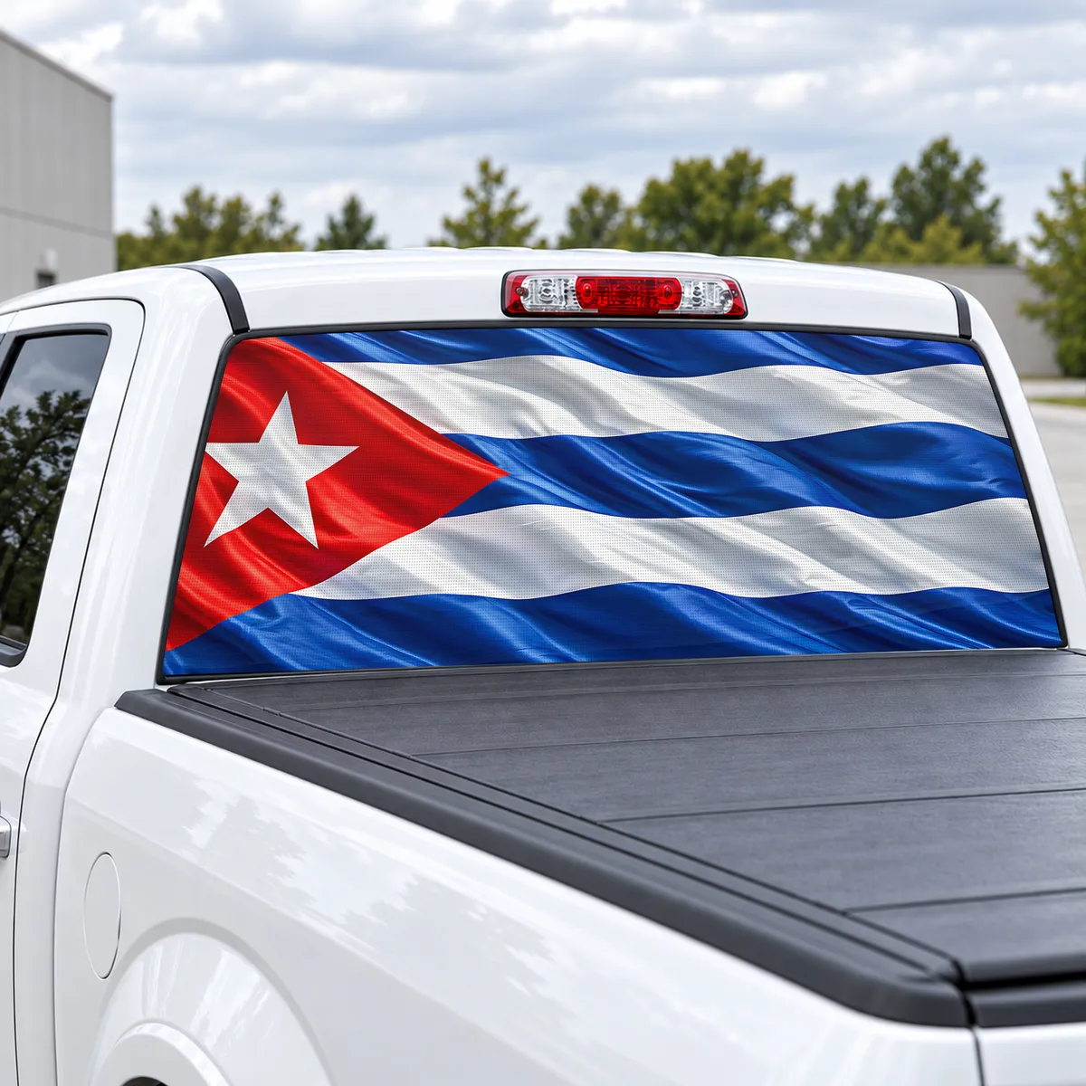 Cuba Pride perforated rear window decal for Trucks, view 2 of 4