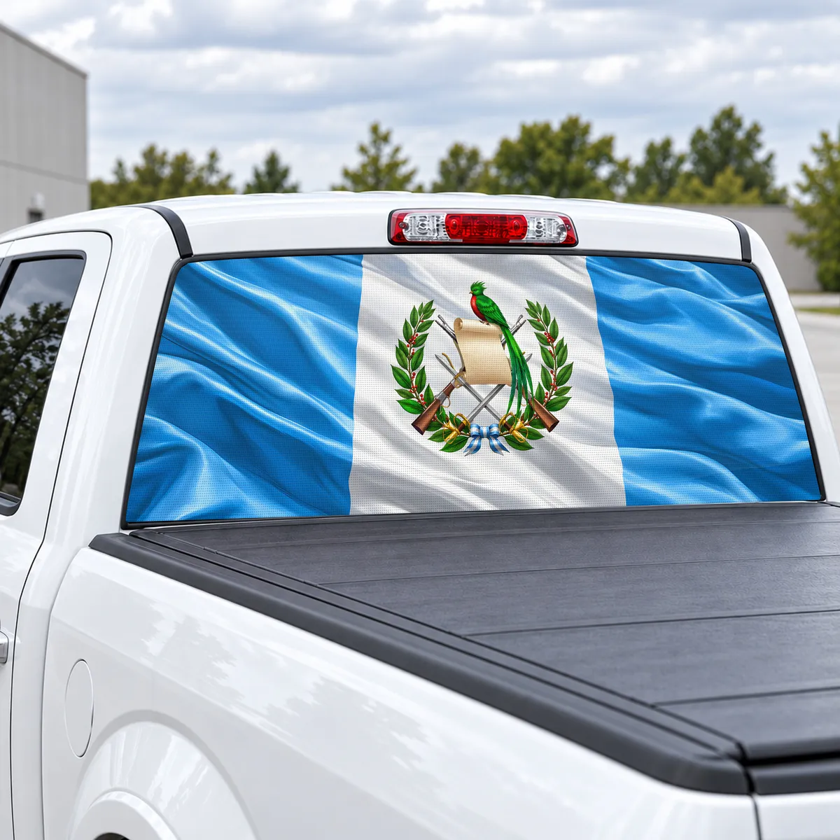 Guatemala Pride perforated rear window decal for Trucks, view 2 of 4