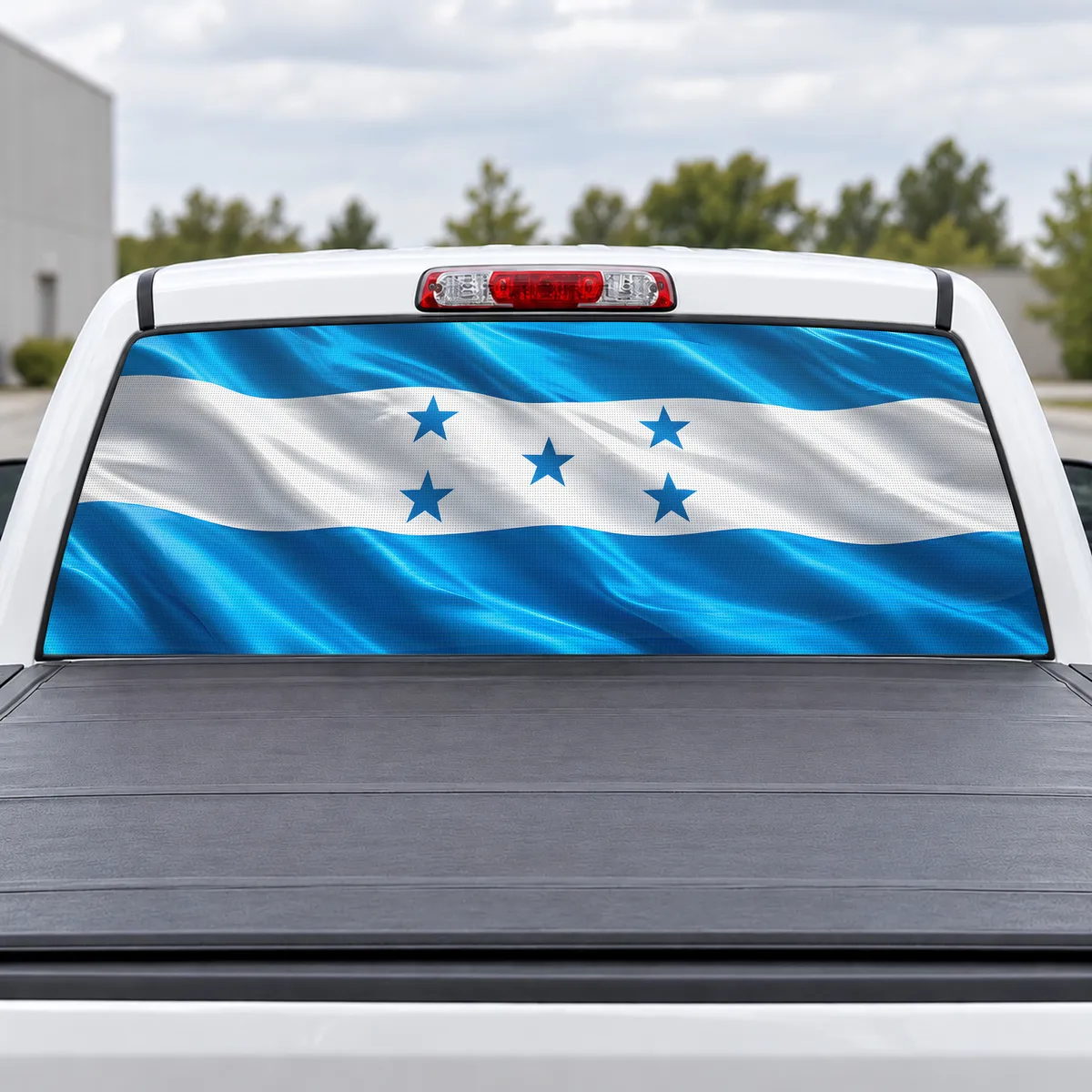 Honduras Pride perforated rear window decal for Trucks