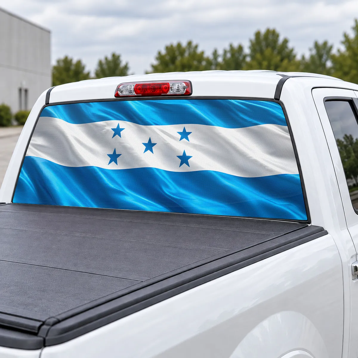 Honduras Pride perforated rear window decal for Trucks, view 3 of 4