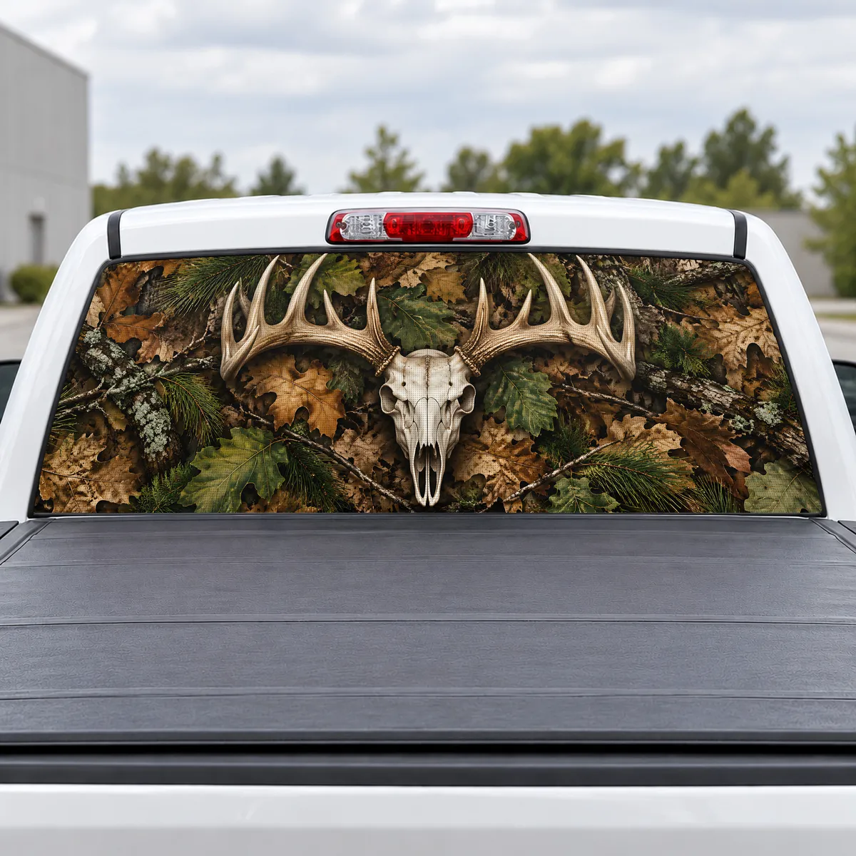 Euro Mount perforated rear window decal for Trucks