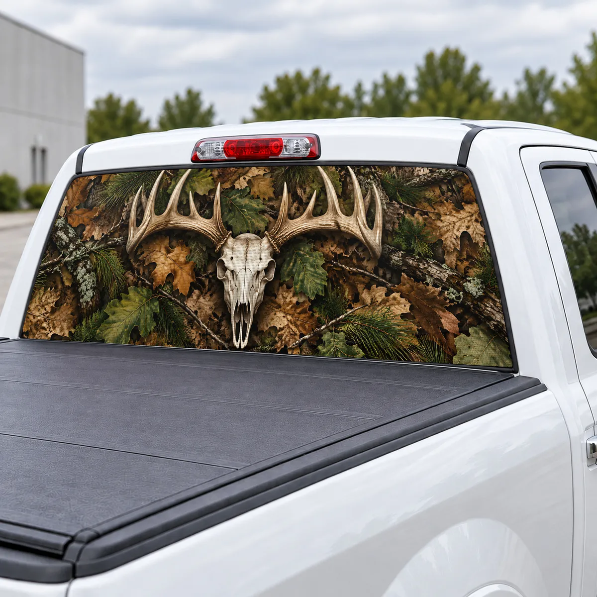 Euro Mount perforated rear window decal for Trucks, view 3 of 4