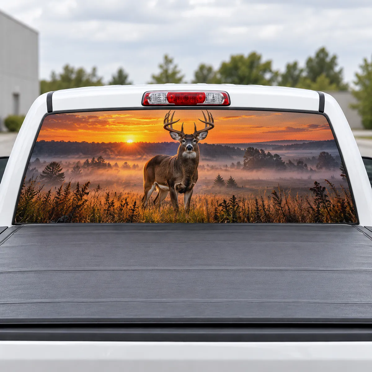 Dawn Buck perforated rear window decal for Trucks