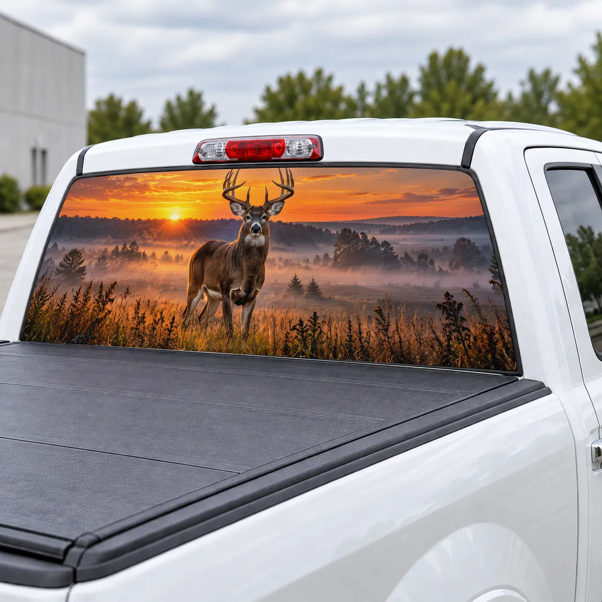 Dawn Buck perforated rear window decal for Trucks, view 3 of 4