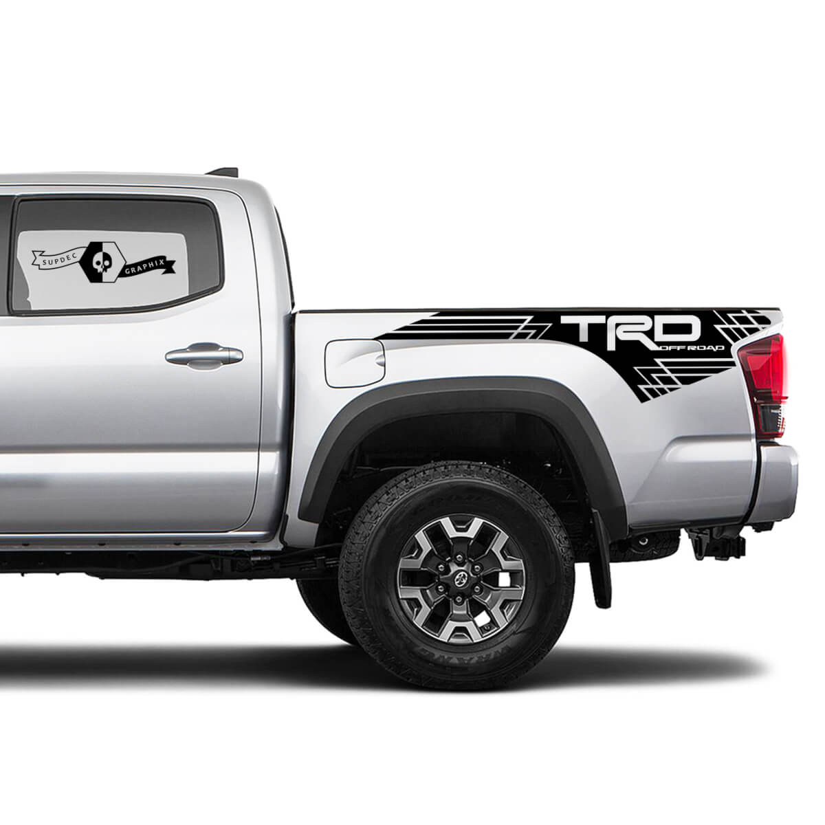 TRD Toyota Racing Development BedSide Z stripes Decals Stickers for Tacoma