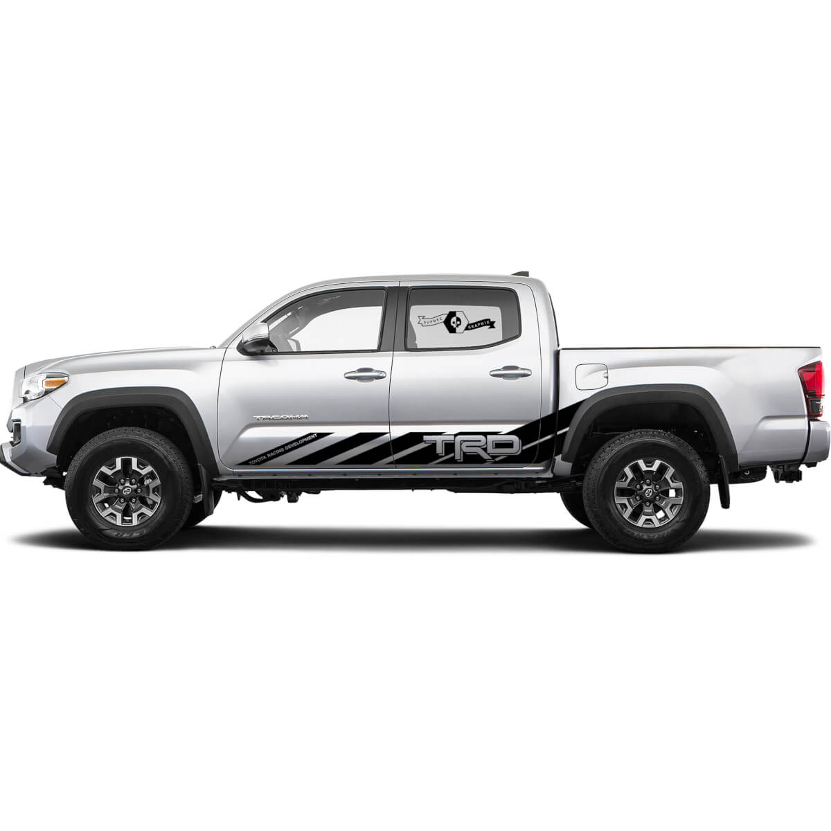 TRD Toyota Racing Development Super Lines for Rocker Panel Decals Stickers for Tacoma FJ Cruiser Tundra and others