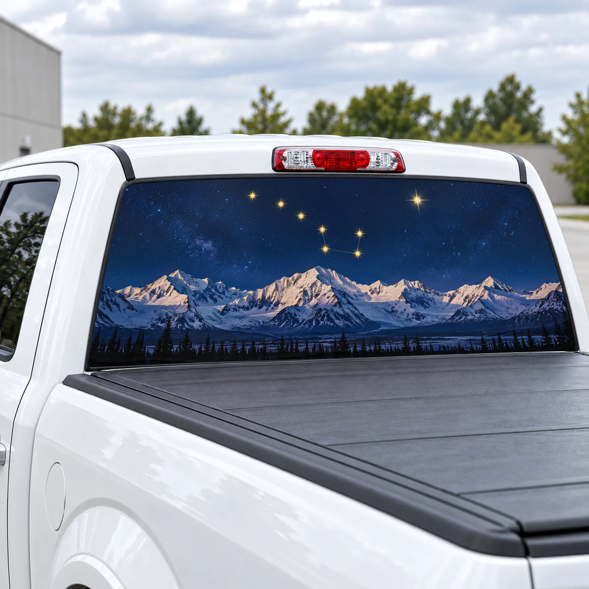 Alaska Big Dipper perforated rear window decal for Trucks, view 2 of 4