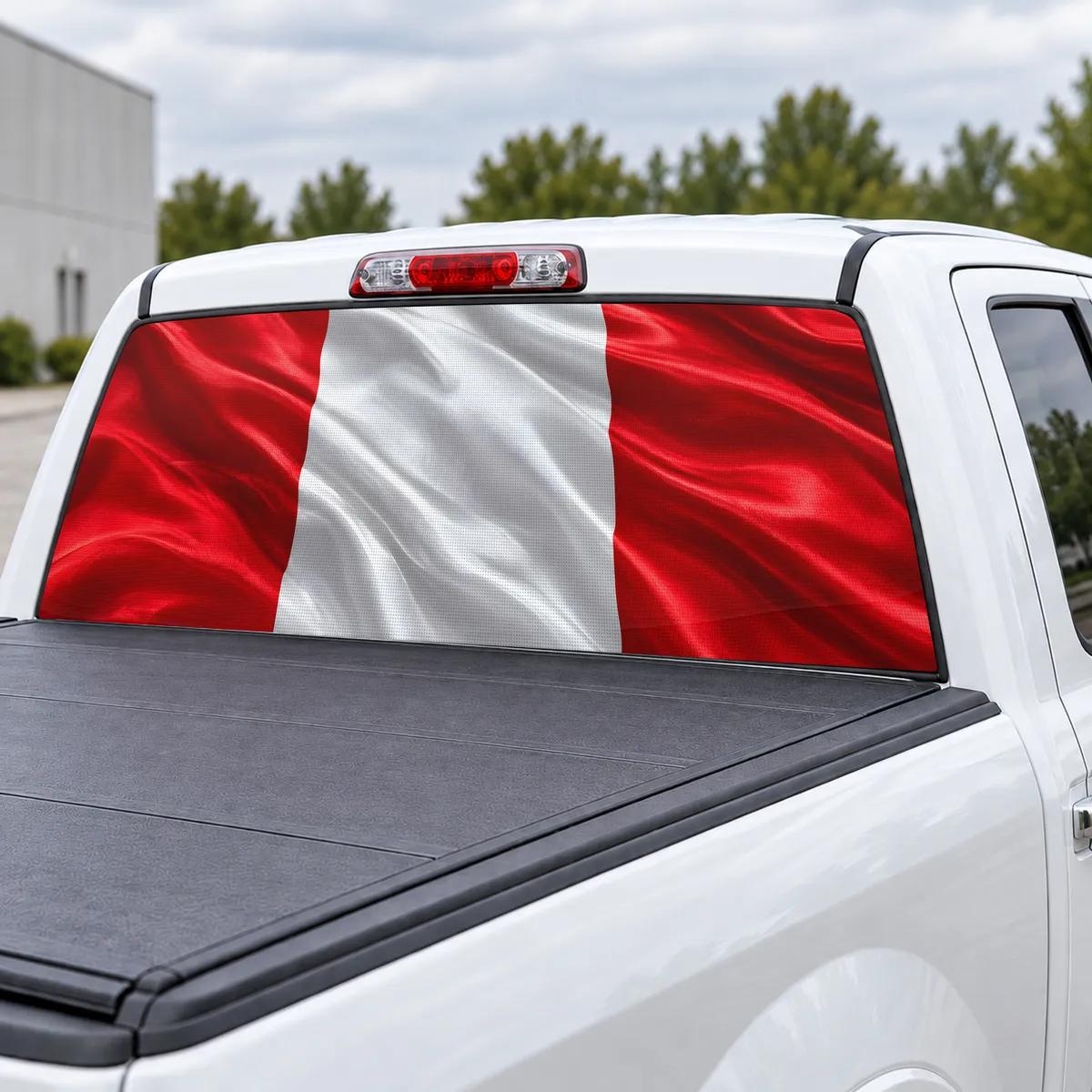 Peru Pride perforated rear window decal for Trucks, view 3 of 4