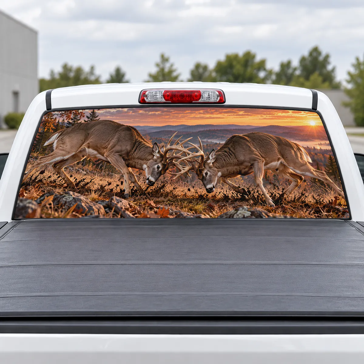 Rut Battle perforated rear window decal for Trucks
