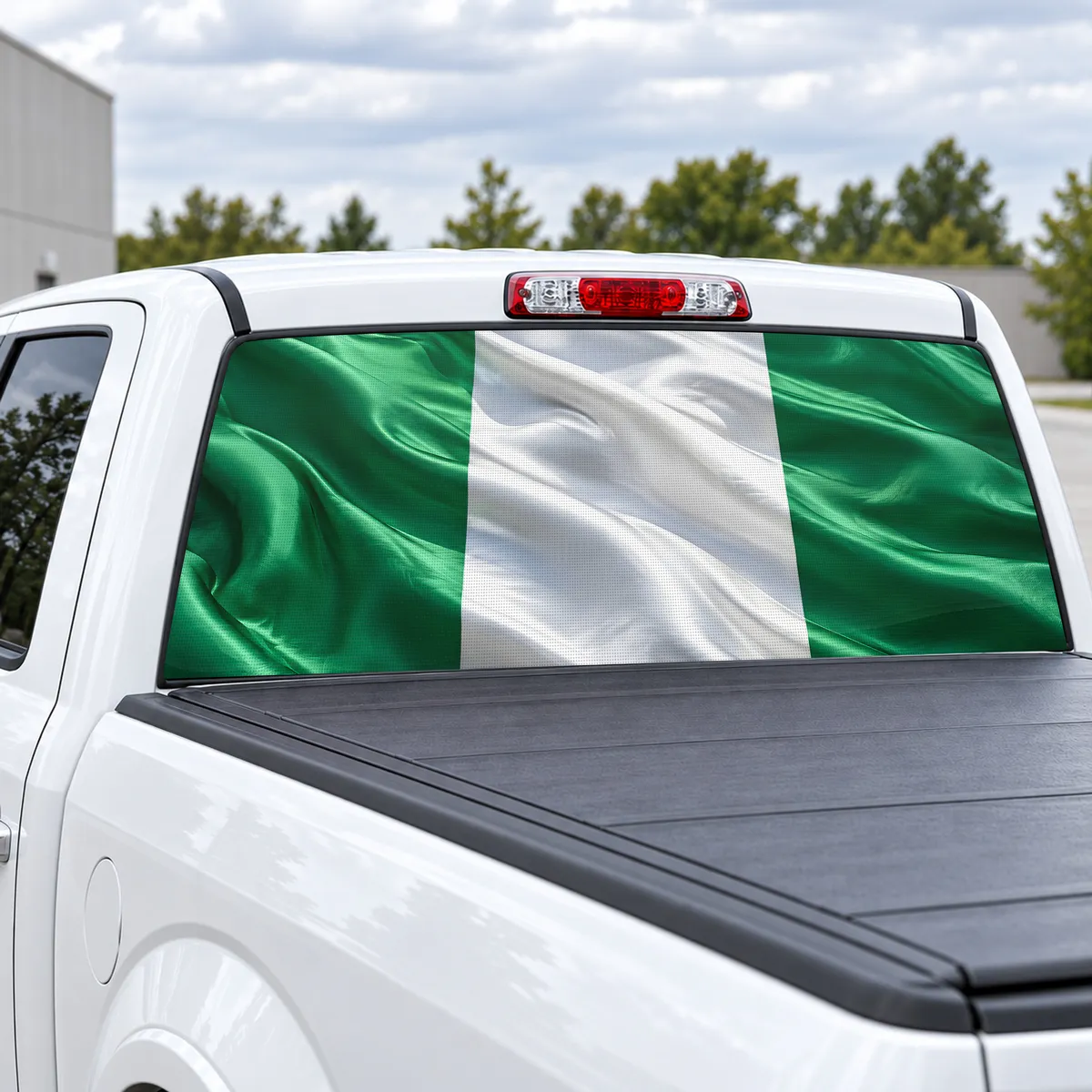 Nigeria Pride perforated rear window decal for Trucks, view 2 of 4