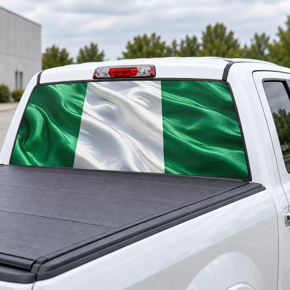 Nigeria Pride perforated rear window decal for Trucks, view 3 of 4