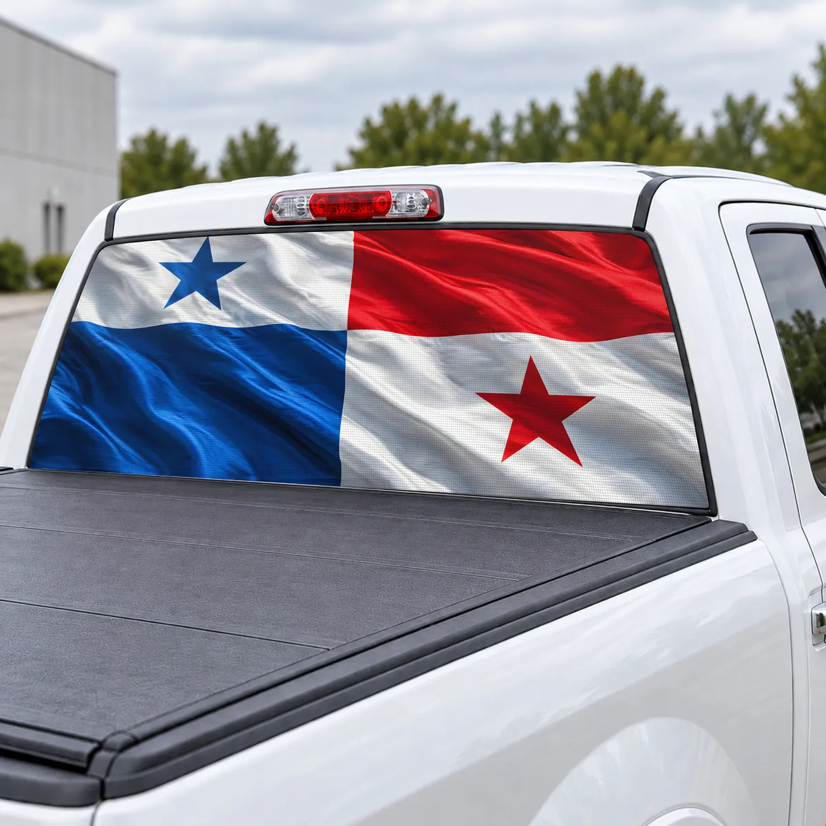 Panama Pride perforated rear window decal for Trucks, view 3 of 4